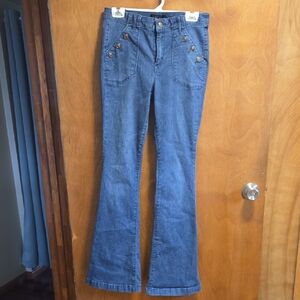 Suede Flare Jeans 29